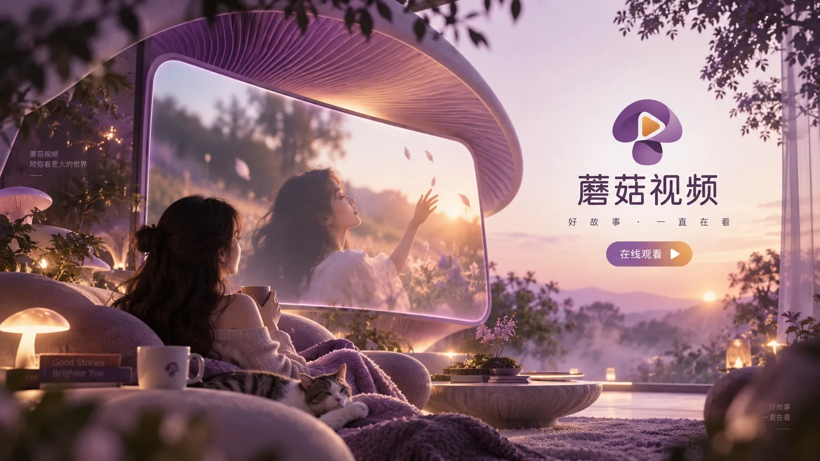 蘑菇视频首页观看主题视觉
